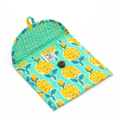 Bright Blooms Sanitary Pad Pouch
