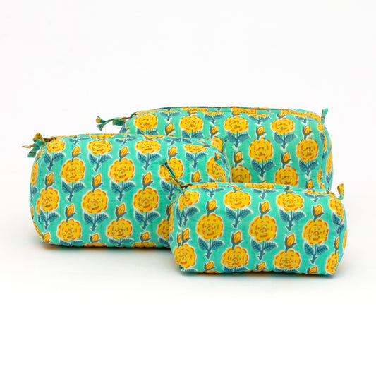 Bright Blooms Travel Pouch