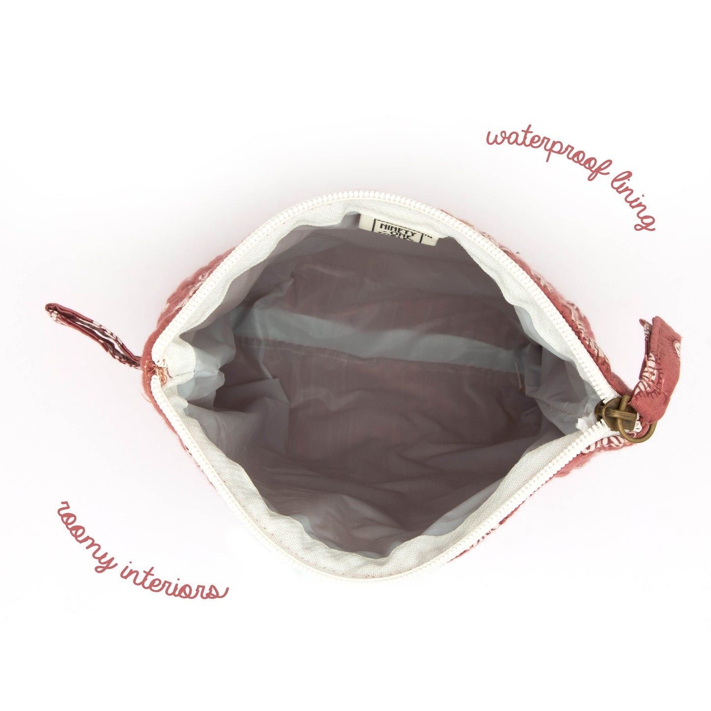 Dusty Rose Make-Up Pouch