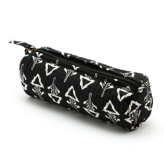 Jet Black Cosmetic Pouch