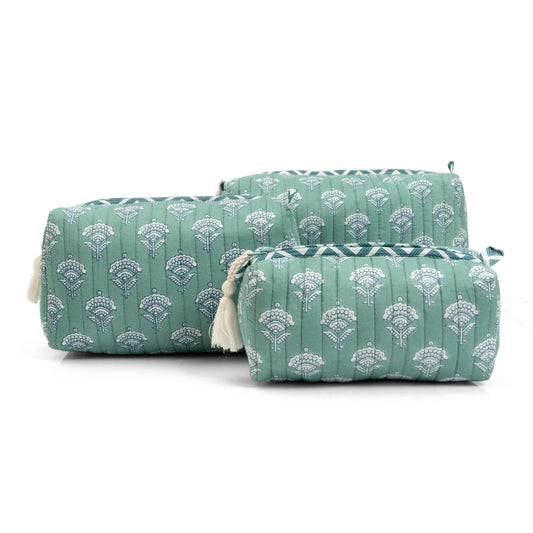 Jade Bloom Travel Pouch