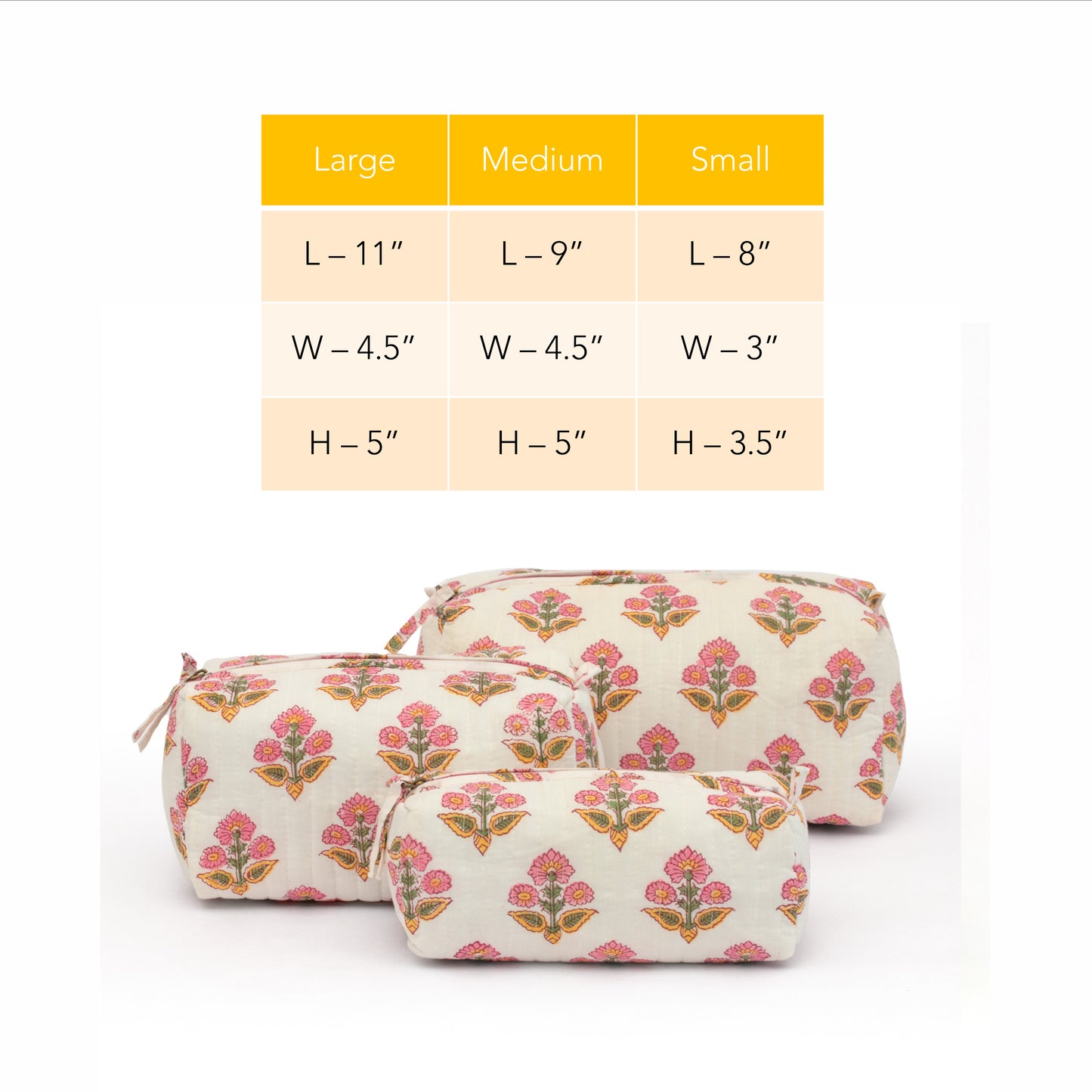Pink Bloom Travel Pouch