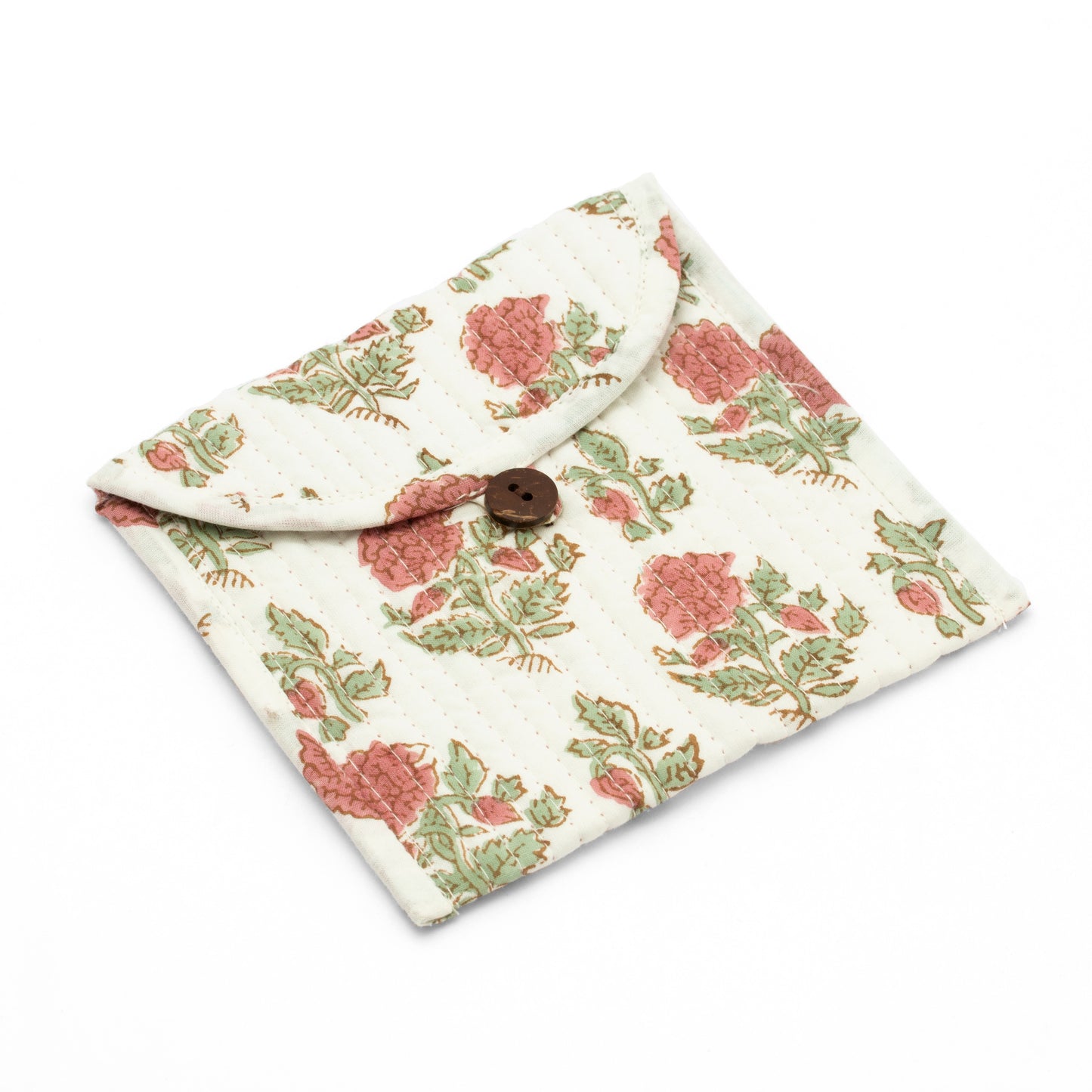 White Bloom Sanitary Pad Pouch