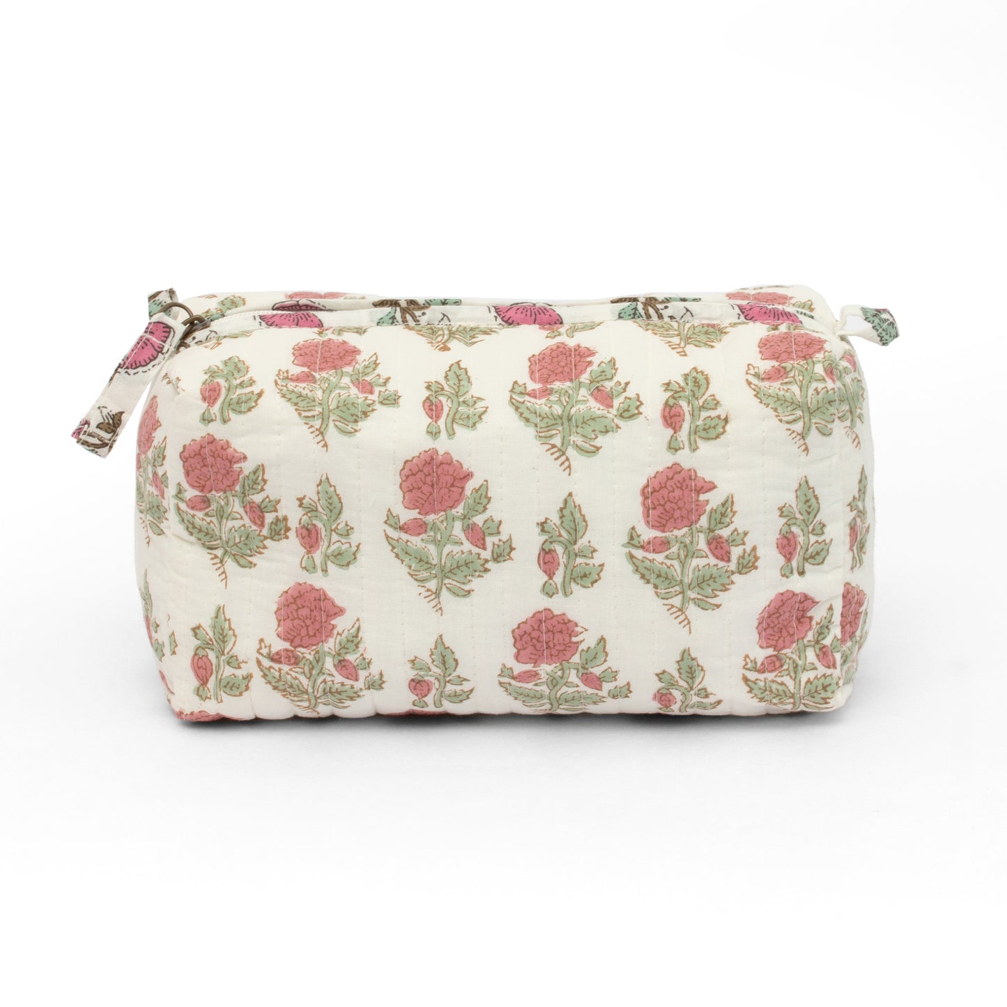 White Bloom Travel Pouch